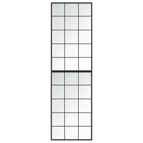Prolenta Premium - Miroirs muraux 2 pcs noir 100x60 cm métal
