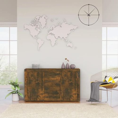 Prolenta Premium - Buffet Chêne Fumé 120x36x69 Cm Bois D'ingénierie