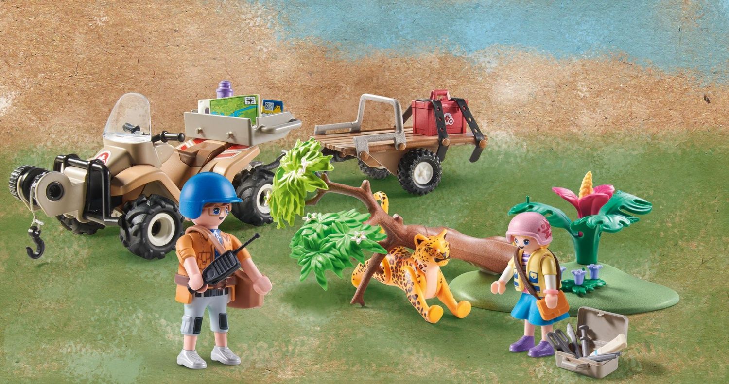 Playmobil Wiltopia 71011 - Quad De Secours Pour Animaux - 4