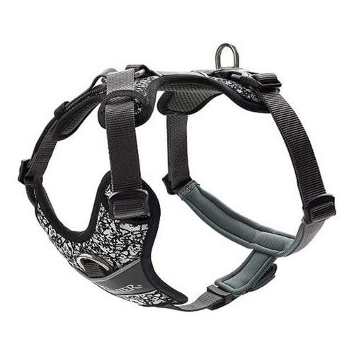 Harnais Pour Chien Hunter Divo Réfléchissant Taille L Noir/Gris (72-100 Cm)