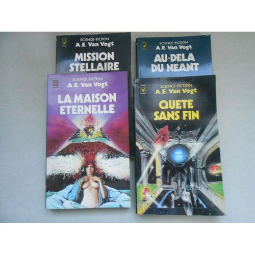 Littérature Science Fiction Lot 4 Livres A. E. Van Vogt Années 80