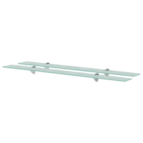 Prolenta Premium - Étagères Murales 2 Pcs Verre 100 X 20 Cm 8 Mm