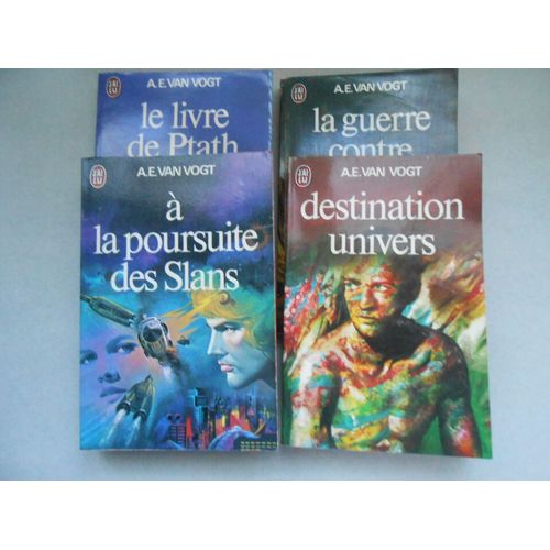 Littérature Science Fiction Lot 4 Livres A. E. Van Vogt Années 80