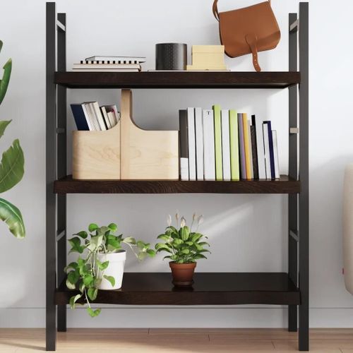 Prolenta Premium - Étagère Murale Marron Foncé Bois Chêne Massif Traité