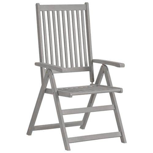 Prolenta Premium - Chaises Inclinables De Jardin Lot De 4 Et Coussins Bois Acacia