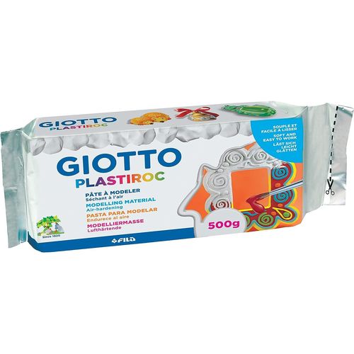 Giotto Giotto Plastiroc - Pain 500g Blanc Pâte Autodurcissante