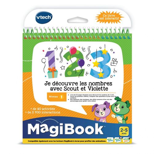 Vtech Magibook - Je Decouvre Les Nombres Avec Scout Et Violette
