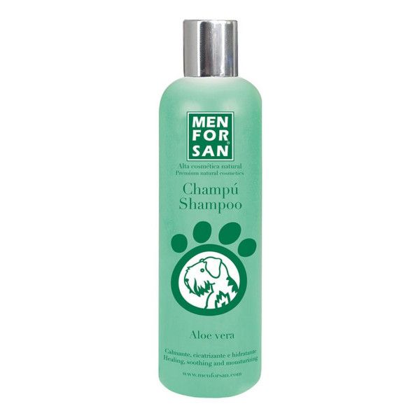 Shampoing Pour Animaux De Compagnie Menforsan Chien Aloe Vera (300 Ml)