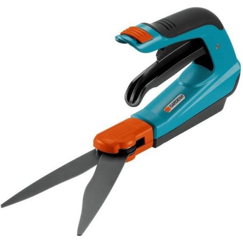 Cisaille a Gazon GARDENA - Orientable Confort ? Lames ondulées ? Revetement anti-adhérence ? Poignée ergonomique (8735-