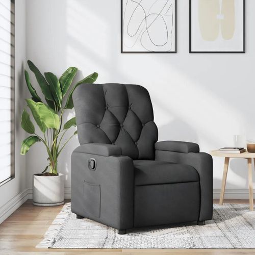Prolenta Premium - Fauteuil Inclinable Gris Foncé Tissu