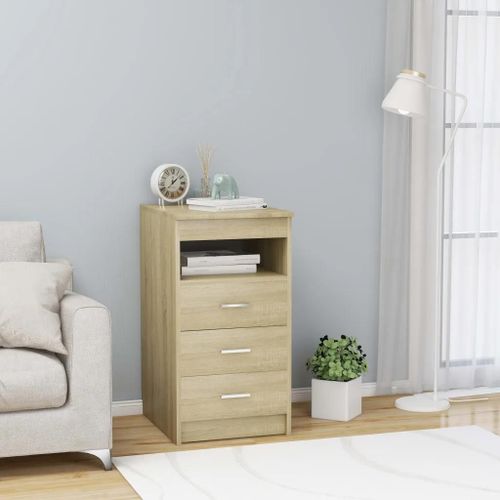 Prolenta Premium - Armoire À Tiroirs Chêne Sonoma 40x50x76 Cm Bois D'ingénierie