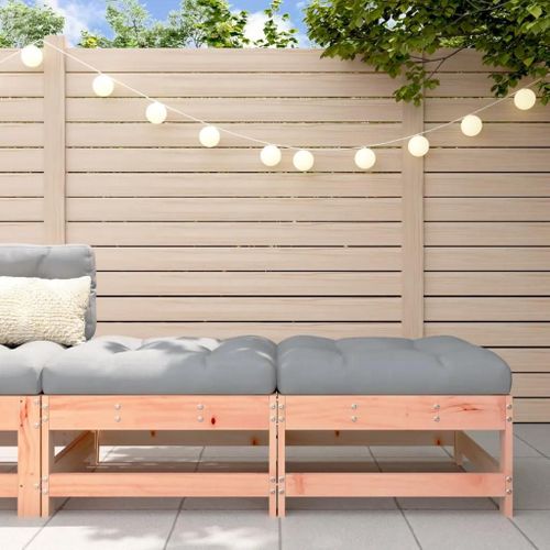 Prolenta Premium - Repose-Pieds De Jardin Et Coussins Lot De 2 Bois Massif Douglas