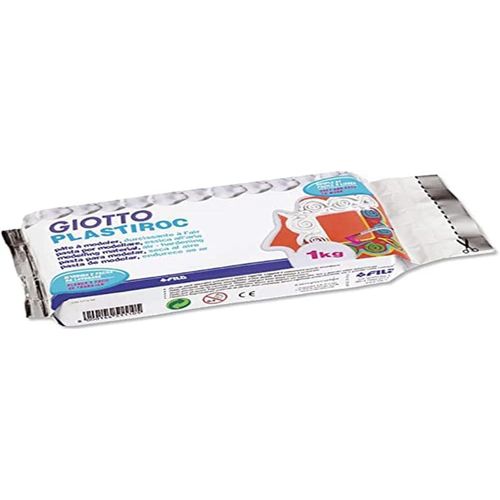 Giotto Giotto Plastiroc - Pain 1kg Blanc Pâte Autodurcissance