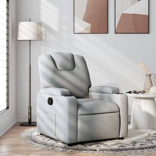 Prolenta Premium - Fauteuil Inclinable Gris Clair Tissu