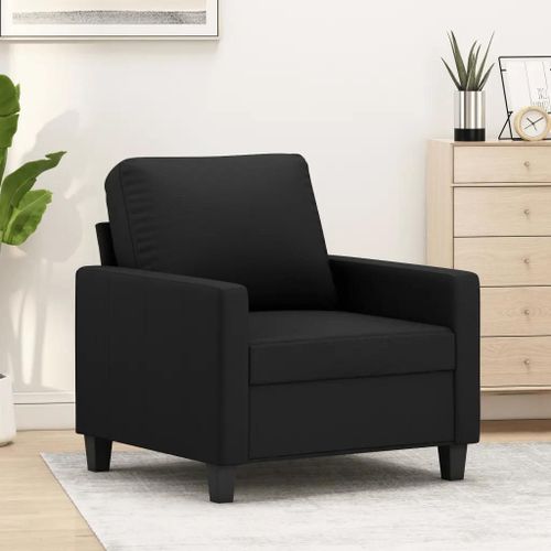 Prolenta Premium - Fauteuil Noir 60 Cm Similicuir