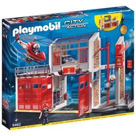 9467 playmobil pompier avec robot d'intervention 1218 9467 - Conforama