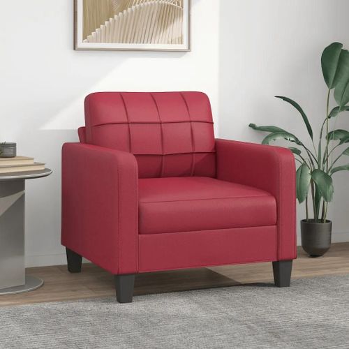 Prolenta Premium - Fauteuil Rouge Bordeaux 60 Cm Similicuir