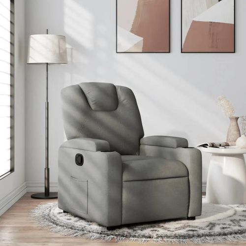 Prolenta Premium - Fauteuil Inclinable Gris Foncé Tissu