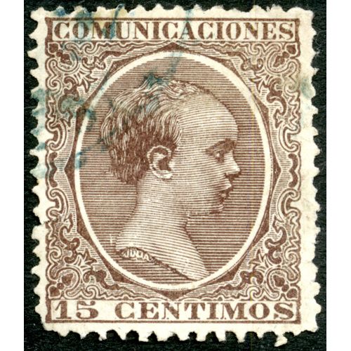 Timbre Oblitéré Espana, Comunicaciones, 15 Centimos