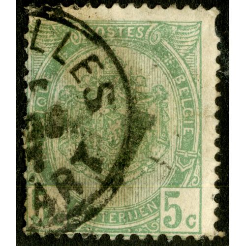 Timbre Oblitéré Belgique, België, Postes, Posterijen, 5c