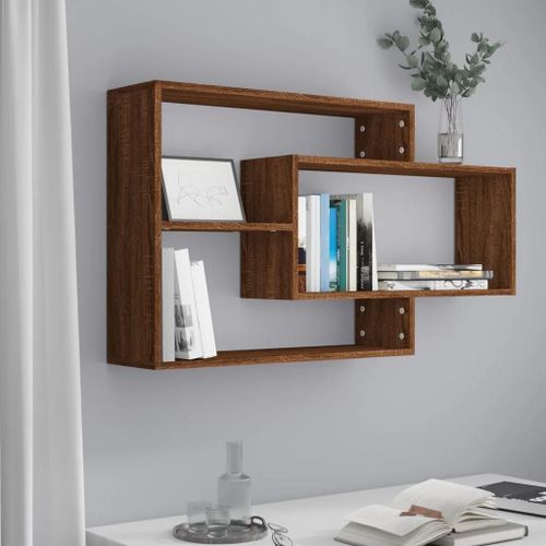 Prolenta Premium - Étagère Murale Chêne Marron 104x20x58,5 Cm Bois D'ingénierie