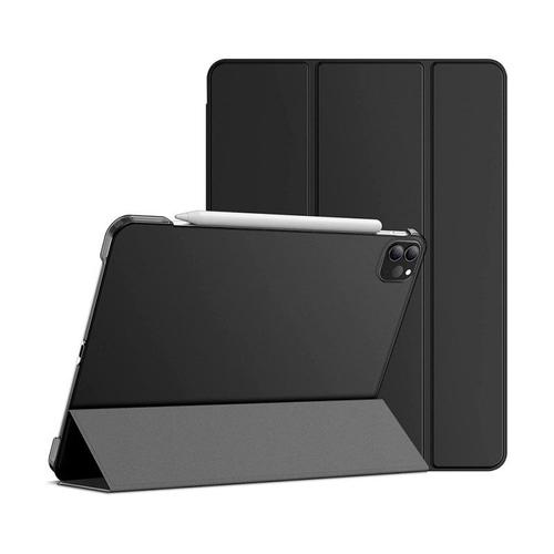 Étui Smart Cover Ipad Pro 12.9 Pouces Noir Étui À Rabat Avec Support Ipad (2018/2020)