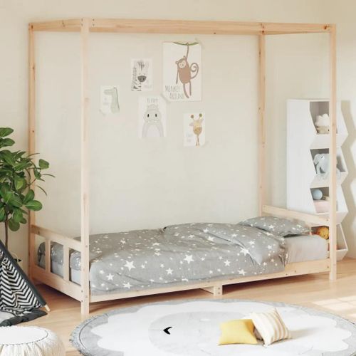 Prolenta Premium - Cadre de lit pour enfants 90x200 cm bois de pin massif