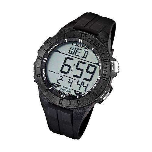 Calypso Montre Pour Hommes K5607/6 Montre-Bracelet En Plastique Pur Numérique Noir Uk5607/6