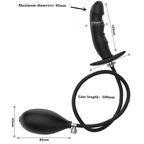 Plug Anal Super Gros Gonflé En Silicone, Gode, Pompe, Dilatateur Anal, Massage De La Prostate, Prolongateur D'anus, Jouets Sexuels