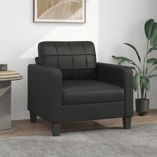 Prolenta Premium - Fauteuil Noir 60 Cm Similicuir