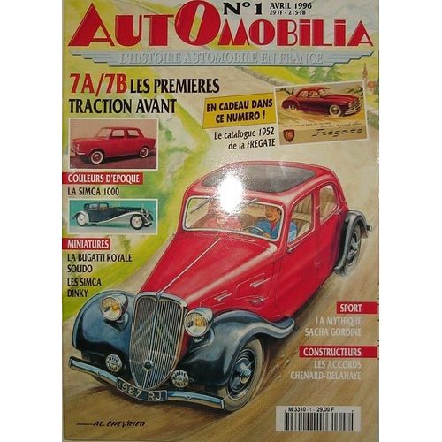 Automobilia  N° 1 : Les Premieres Tractions Avant  7a / 7b