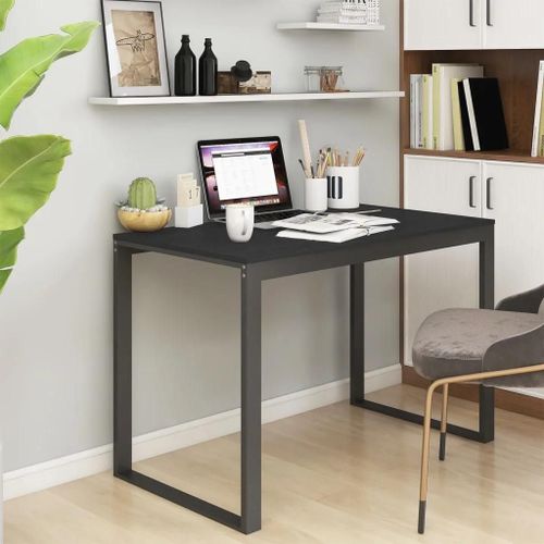 Prolenta Premium - Bureau D'ordinateur Noir 110x60x73 Cm Bois D¿Ingénierie
