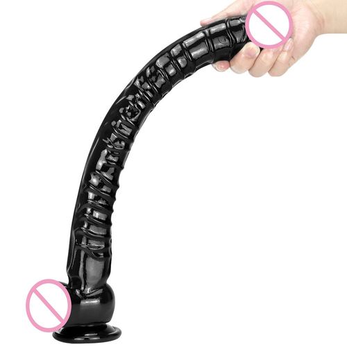 Godemiché En Silicone Pour Adulte, Pénis Noir De 41cm, Gode Pour Plug Anal, Taille Xxl, Bdsm, Jouets Sexuels, Fétiche, Gay Réaliste