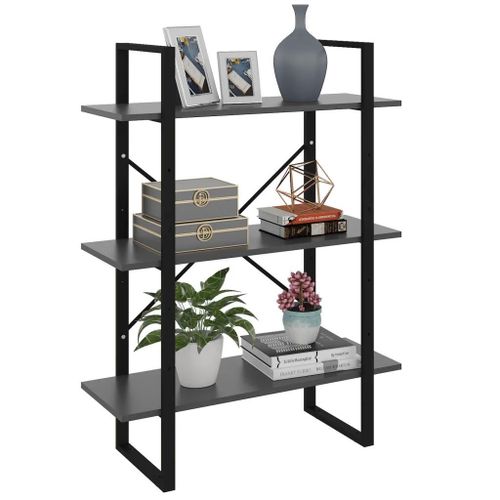 Prolenta Premium - Bibliothèque Gris 80x30x105 Cm Bois D'ingénierie
