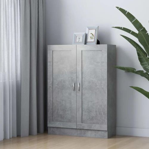 Prolenta Premium - Bibliothèque Gris Béton 82,5x30,5x115 Cm Bois D'ingénierie