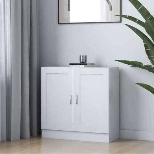Prolenta Premium - Bibliothèque Blanc 82,5x30,5x80 Cm Bois D'ingénierie