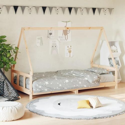 Prolenta Premium - Cadre de lit pour enfant 90x190 cm Bois de pin massif