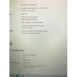 Asus t100taf 10.1" Intel atom - 1.33 Ghz - Ram 2 Go - DD 32 Go