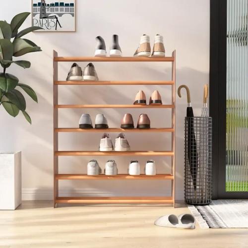 Prolenta Premium - Étagère À Chaussures Marron 90x24x117 Cm Bois D'ingénierie