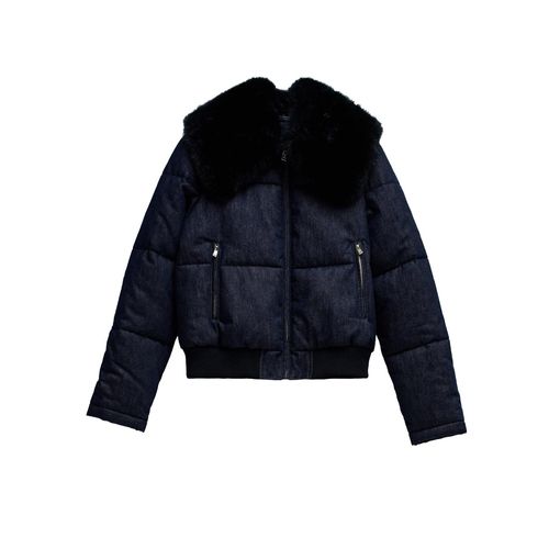 Blouson Salsa Denim Puffer Jacket Bleu Nuit