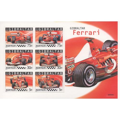 Gibraltar Timbre Automobile Ferrari 2004