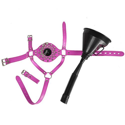 Jouets Sexuels Pour Couples, Bouchons De Port De Toilette Pour Femme, Entonnoir, Masque De Type Cheval, Sm Bsie M Bondage, Jouet Sexy 7.0