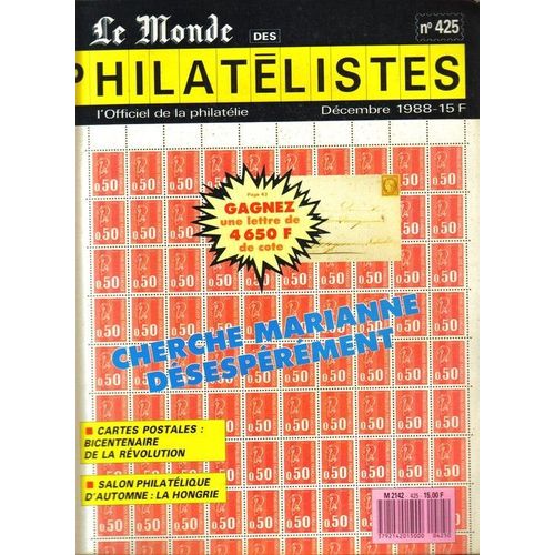 Le Monde Des Philatelistes  N° 425