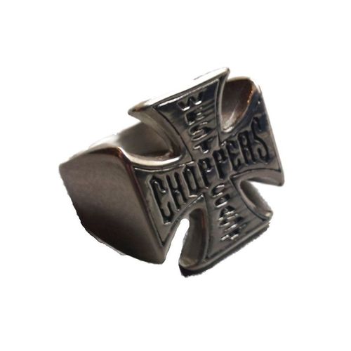Bague West Coast Choppers 13us Lettrage Inversée Wcc Chevaliere