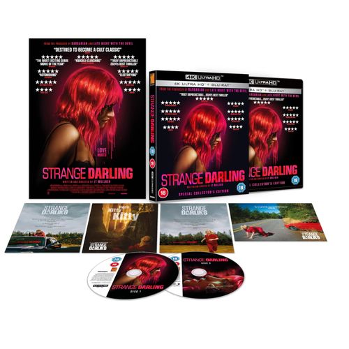 Strange Darling 4k Ultra Hd + Blu-Ray Collector's Edition [Region Free]