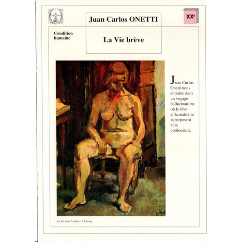 Fiche Lecture / Littérature Juan Carlos Onetti La Vie Brève