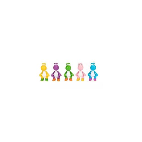 World Of Nintendo - Pack 5 Figurines Yoshi 6 Cm