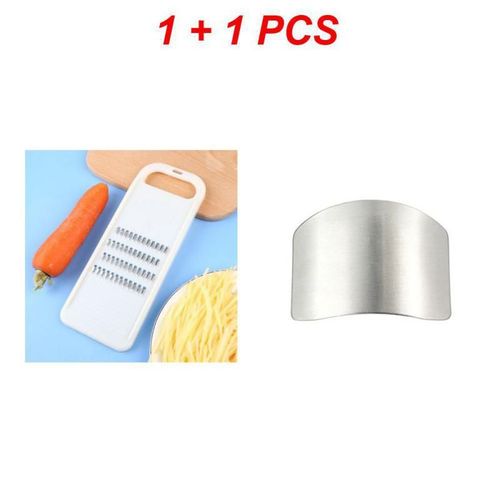 Râpe et trancheuse de carottes et de choux coréens,robot culinaire,coupeur manuel,accessoires de cuisine,fournitures utiles pour la maison - Type 02 and Protector