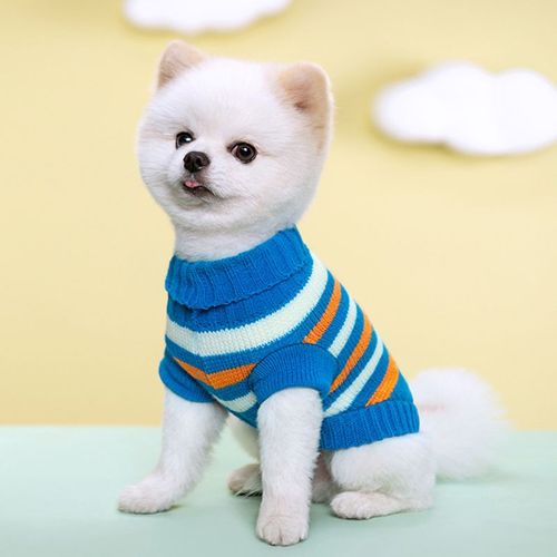Pull En Peluche Pour Chien,Vêtements Pour Animaux De Compagnie,Petits Et Moyens Chiens,Chiot,Yorkshire,Mode,Hiver - Type Blue 3-M