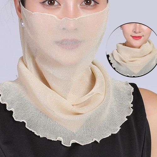 Foulards En Mousseline De Soie Avec Pendentif En Fausse Perle,Col En Organza,Perles De Dentelle,Écharpe Imprimée Brillante,Variété De Mode,Accessoires Vestisens